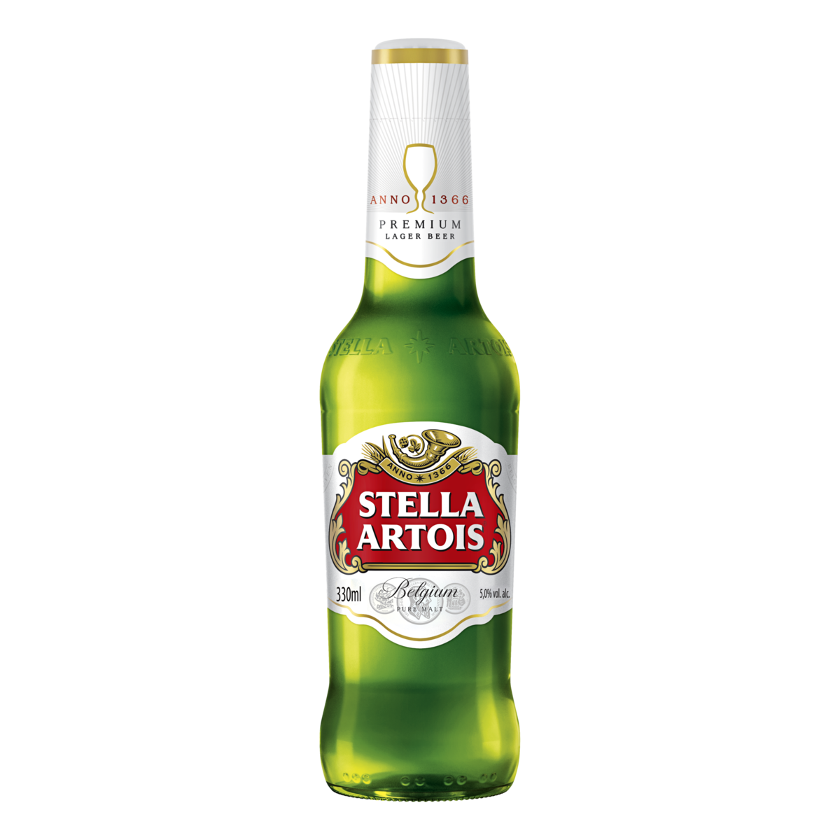 Cerveja Lager Premium Puro Malte Stella Artois Garrafa 330ml