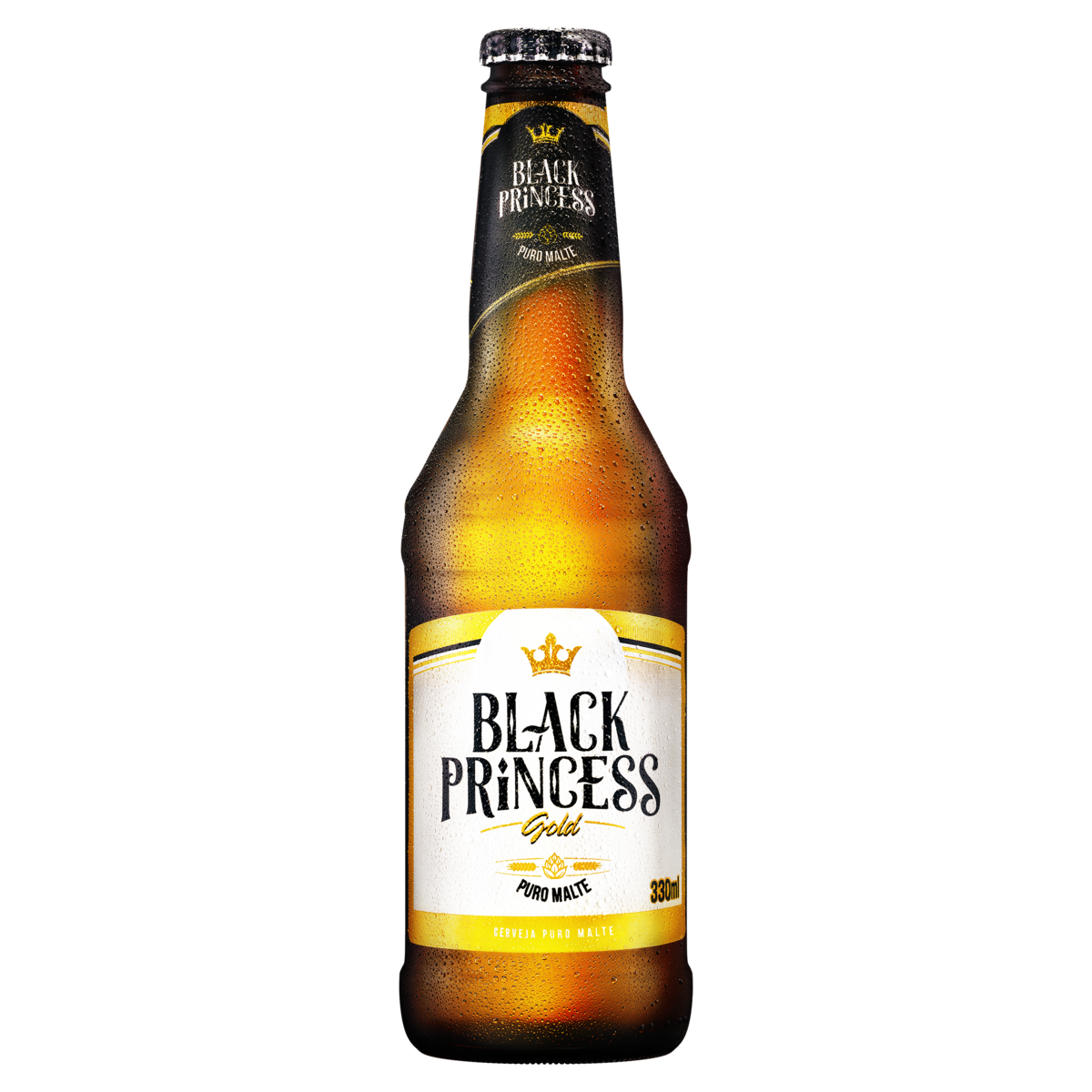 Cerveja Puro Malte Gold Black Princess Garrafa 330ml