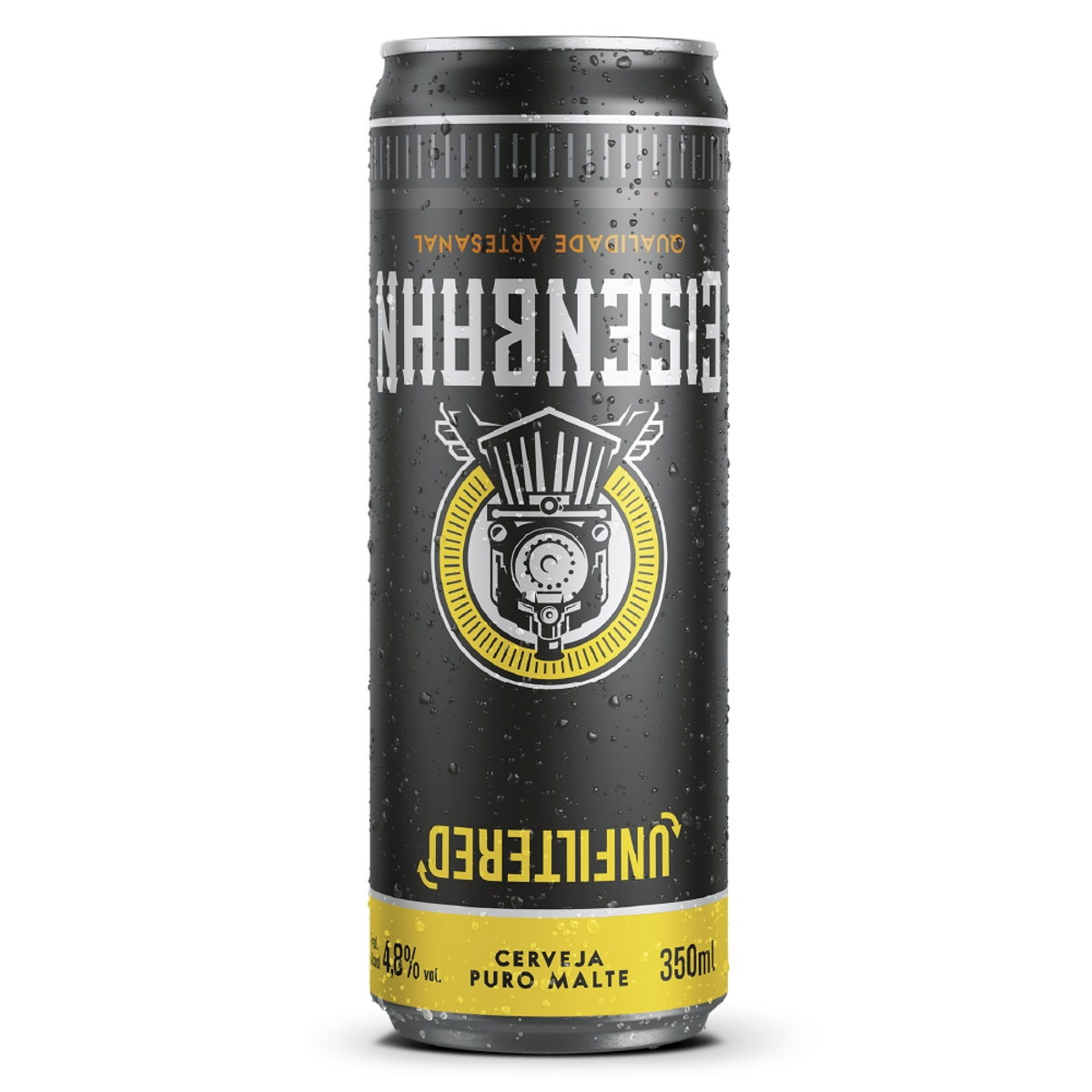 Cerveja Pilsen Puro Malte Unfiltered Eisenbahn Lata 350ml